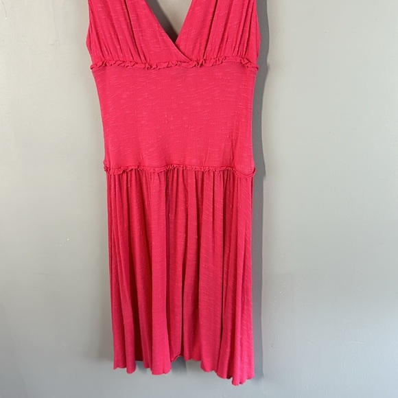 Free People Pink Ruffle Corset Dress Sz Small Fairy Renaissance Fairycore Girly - Picture 16 of 16